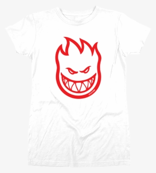 Spitfire Bighead Girls Ss L-wht/red #7227896