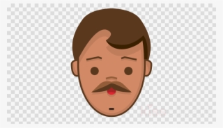 Hombre Bigote Dibujo Clipart Cheek Moustache Face #7230778