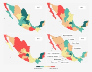 Map Of Milestones In Violence In Mexico #7231839