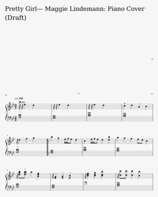 Pretty Girl Maggie Lindemann Piano Cover Sheet Music #7234259