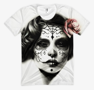 La Catrina Print Womens Shirt Sugar Skull Girl Sugar #7235177