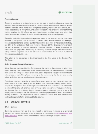 Results Of Exhibition Of Gordon Park Flying-fox Camp #7237169