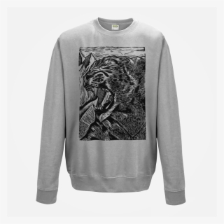 Snow Leopard Lino Illustration Sweatshirt #7238242 Snow Leopard Lino Illustration Sweatshirt #7238242