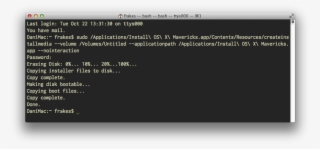 Using The Createinstallmedia Command In Terminal #7238929