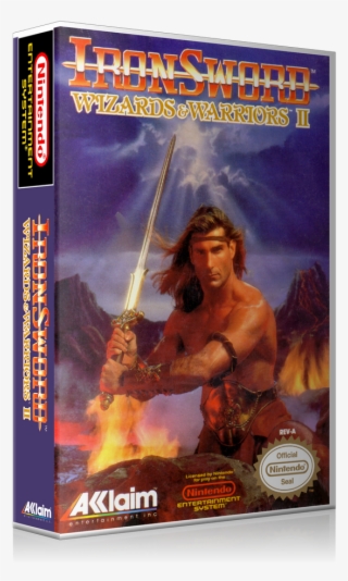 Nes Iron Sword Wizards And Warriors 2 Retail Game Cover #7240641