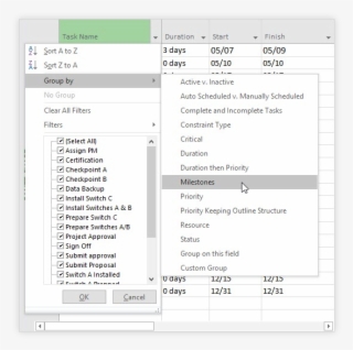 Group Data By Milestones #7241518