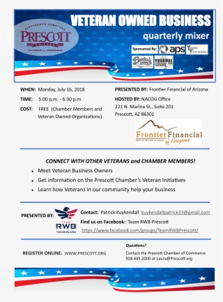 Veterans' Quarterly Business Mixer Monday, July 16, #7246597