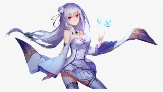 Emilia Re Zero Png #7251974