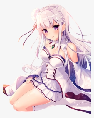 Emilia Re Zero Png #7252367