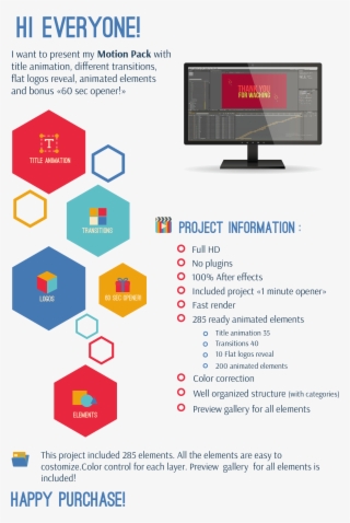 Full Hd No Plugins 100% After Effects Included Project #7253967