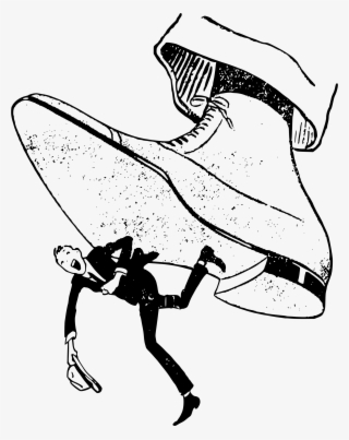 Shoe Steps On Man #7258934