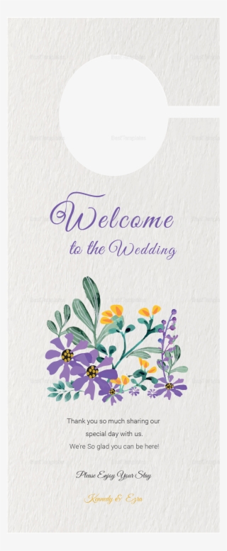 Garden Wedding Door Hanger #7263056