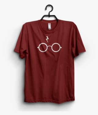 Maroon Cotton Harry Potter Printed Half Sleeves Tshirt #7264279