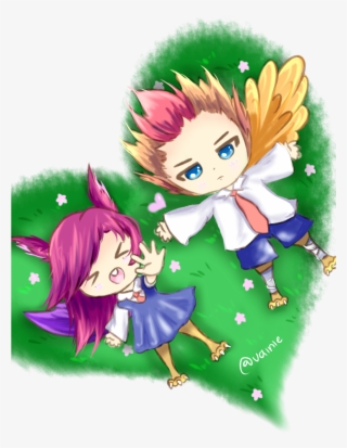 Xayah And Rakan By Vainiearts #7264906