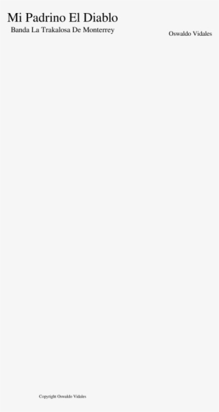 Mi Padrino El Diablo Sheet Music For Clarinet, Accordion, #7268836