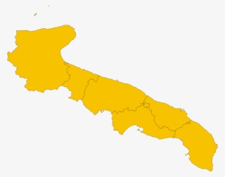Map Of Region Of Apulia, Italy #7270211