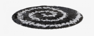 Round Rug Black And White #7276078