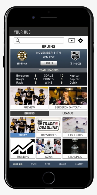 Nhl App - My Hub - Today - Bruins #7276852