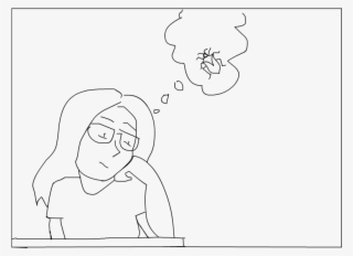 Girl Thinks Of Stink Bug #7278264