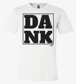 Dank White Fitted Men's T-shirt #7282397