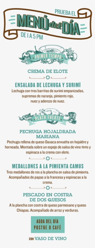 Hoy No Contamos Con Menú Del Día, Pero El Lunes 4 De #7282400