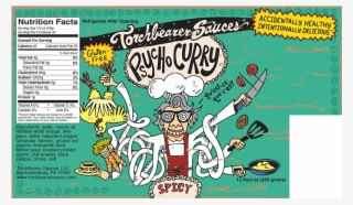 Psycho Curry Illustration Label #7285447