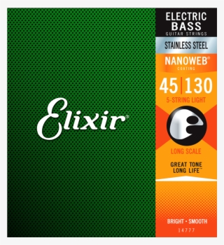 Cuerdas Para Bajo Eléctrico De 5 Elixir Nanoweb Stainless #7285601