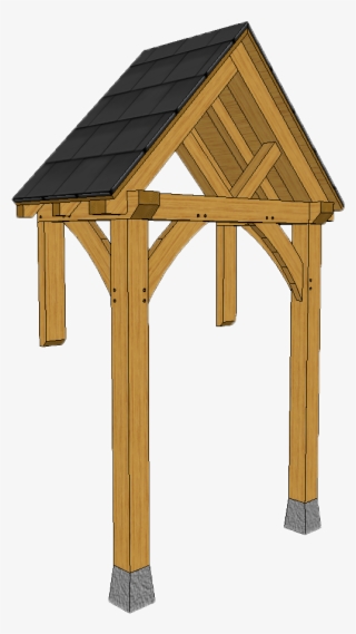 2 Post Porch A18 B Small Straight Truss Braces #7288053