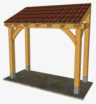 Lean Too Open Porch With Roof L1 #7288440