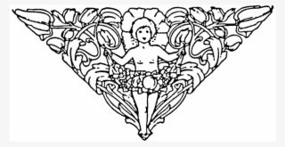 Cherub In Vines Rubber Stamp #7292550