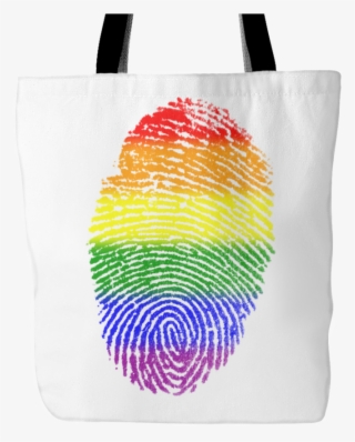 Pride Lgbt Fingerprint White Tote Bag #7294638 Pride Lgbt Fingerprint White Tote Bag #7294638