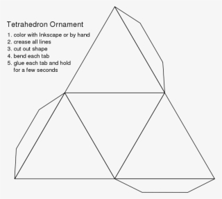 Free Blank Tetrahedron Ornament #7295172