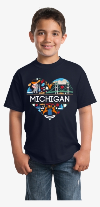 Youth Navy Michigan Love #7296733