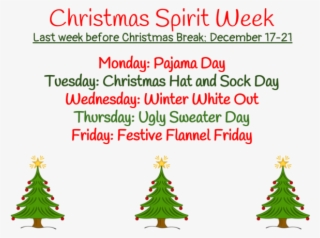 Christmas Spirit Week #7297154