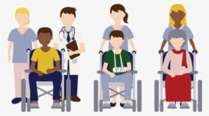 Story Nurse With Patients No Bg 484×252 Png - Nursing Home Png #730180