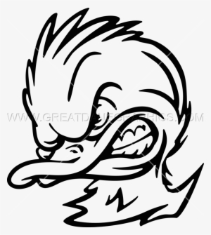 Graphic Black And White Stock Duck At Getdrawings Com - Mean Duck Clip Art #730182
