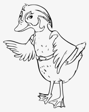 Duck Outline Black And White - Duck #730413