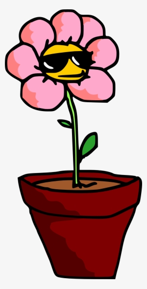 Potted Plants And Flowers Png - Plants With Sunglasses Cartoon #730954