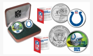 Nfl 2-coin Set State Quarter & Jfk Half Dollar In Exclusive - Half Dollar Coin #732310