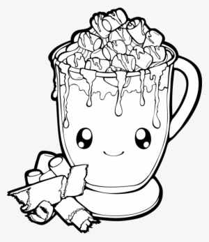 Chocolate Drawing Art - Drawing Of Hot Chocolate #732366