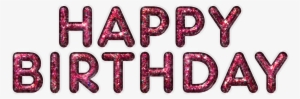 Happy Birthday Purple Letters - Happy Birthday Png Fonts #732418