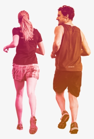 People Running Png Download - Couple Jogging Png #732789