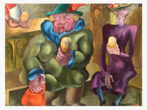 De Forest Stull America Painting” A Drink With A Friend” - Modern Art #734316