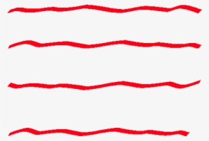 In Life, There Is No Red Squiggle - Wavy Lines #734675
