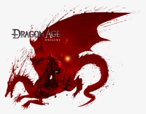 Reddragonwithlogo - Dragon Age Origins Logo #734827