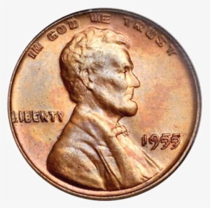 Penny Png Photos - 1955 Double Die Penny #735186