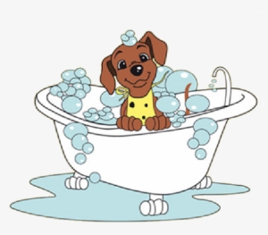 Dog In Bathtub Clip Art - Dog In Bath Clipart #735809