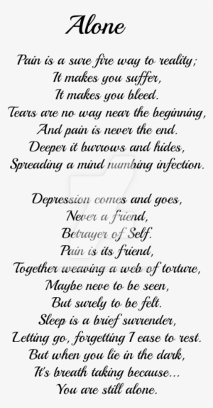 Alone Quotes Free Png Image - Document #736074