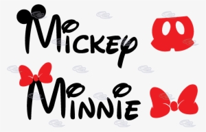 Mickey Mouse Pants Minnie Mouse Bow - Mickey And Minnie Mouse Name #736751