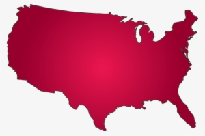 Picture Free Stock Outline All About Usa Simple Source - Red United States Outline #737891